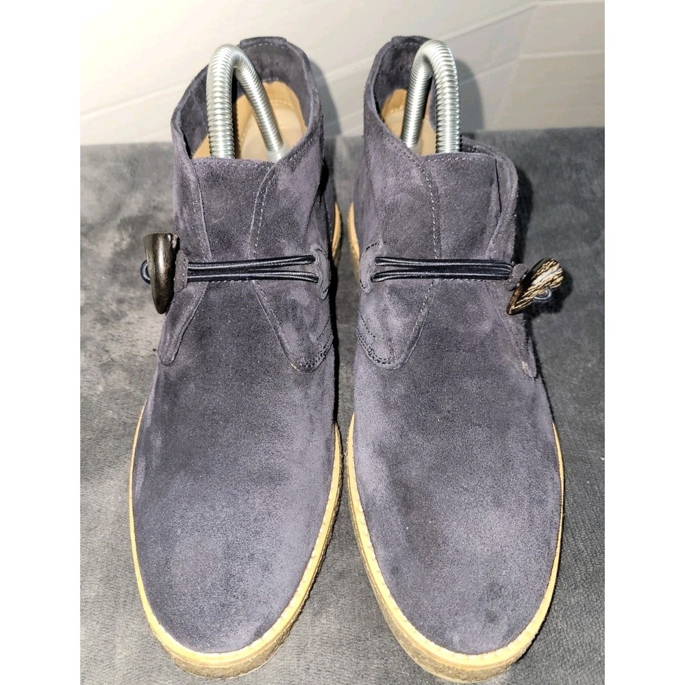 Trask Carissa Women's Suede Horn Toggle Desert Chukka Ankle Boots Navy Size 7M